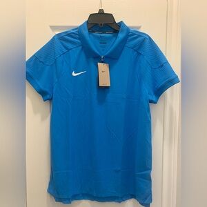 Nike Court Dri-fit Adv Slam Tennis Polo Men’s Large Textured 1/4 Zip HQ0792-435